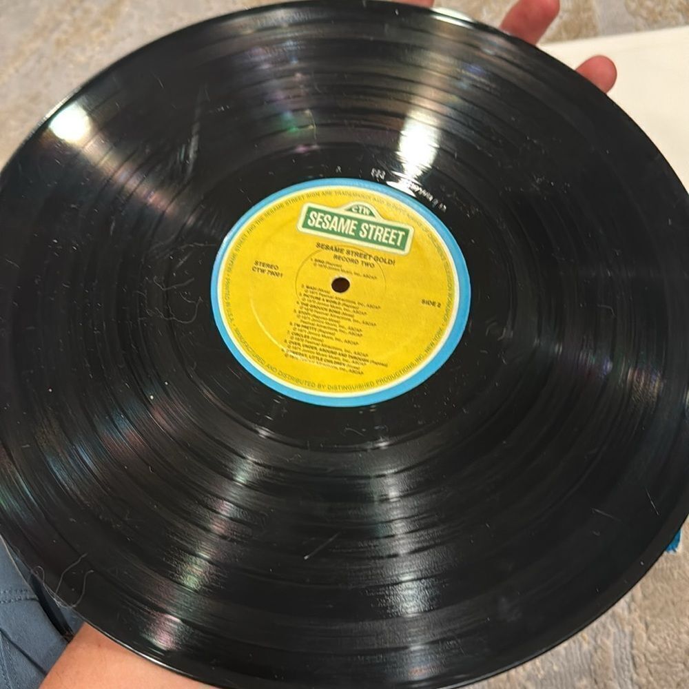 Vintage Jim Henson Muppets Sesame Street GOLD 2 LP RECORD SET CTW 79001 - Picture 6 of 8